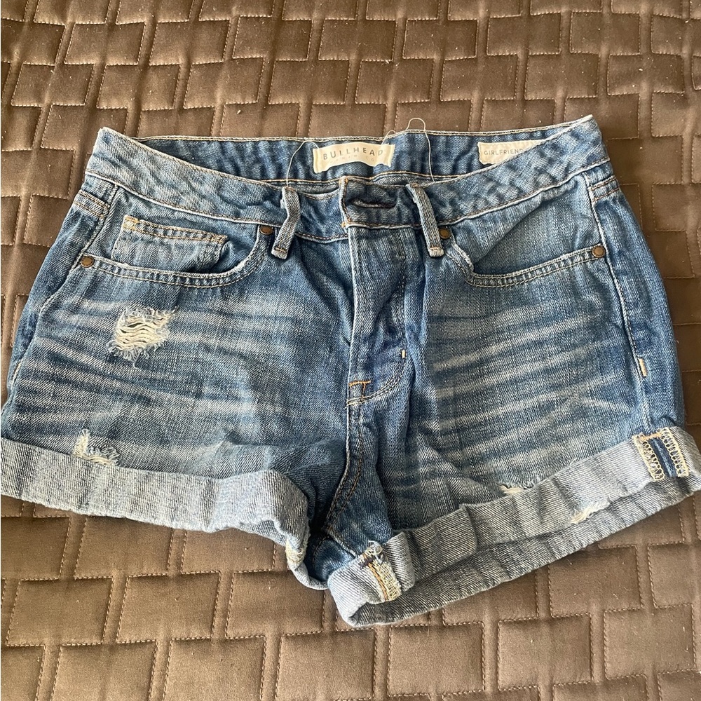 Girlfriend Jean Shorts by Bullhead Denim